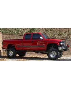2002 4WD Chevy 1500 Z71 with Fabtech 6" suspension lift kit, 3" Performance Accessories body lift