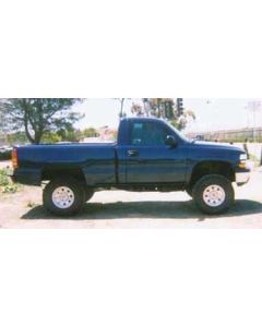 2001 2WD Silverado with 6" Fabtech suspension lift kit, 3" Performance Accessories body lift