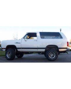 1988 Dodge Ramcharger AW100 with 4" Rough Country suspension lift kit
