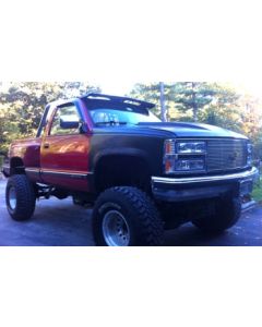 1990 Chevy Silverado 1500 with 6" Rough Country suspension lift kit,  3" Zone Offroad body lift