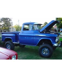 1957 Chevy pickup on a 1979 1-Ton frame with 6" all spring lift kit