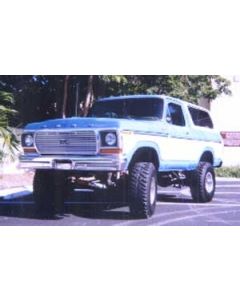 1978 Ford Bronco with 4" suspension lift kit and 3" body lift