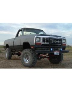 1985 Dodge W150 with Rancho 4" suspension lift kit, 3" body lift