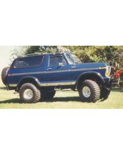 1979 Ford Bronco with 4" Superlift lift kit, 3" custom fabricated body lift