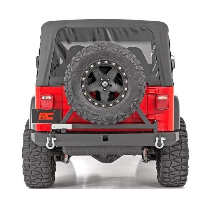 Rough CountryJeep Wrangler TJ, yj rear bumper with tire carrier 1987 1988  1989 1990 1991 1992 1993 1994 1995 1996 1997 1998 1999 2000 2001 2002 2003  2004 2005 2006