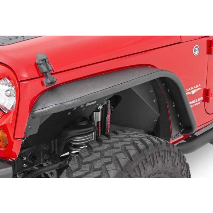 Rough Country Jeep Wrangler JK, Unlimited tubular front fender flares 2007  2008 2009 2010 2011 2012 2013 2014 2015 2016 2017 2018