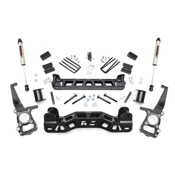 Rough Country 2WD F150 4" lift kit, V2 Monotube shocks 2011 2012 2013 2014