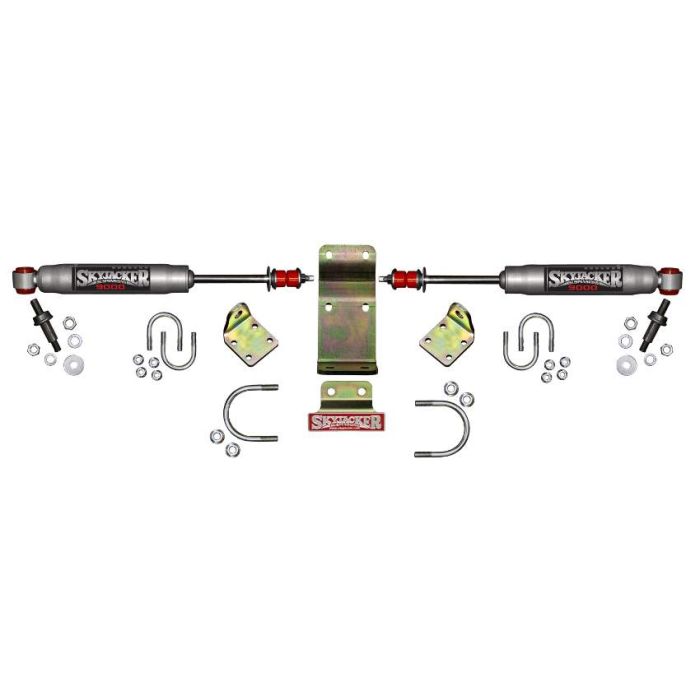 Skyjacker Dual Steering Stabilizer Kit, Silver High Clearance